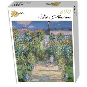 Grafika (01532) - Claude Monet: "Garten des Künstlers in Vétheuil, 1880" - 300 Teile Puzzle