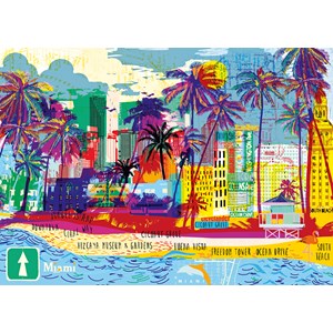 Heye (29802) - "Ich liebe Miami!" - 1000 Teile Puzzle