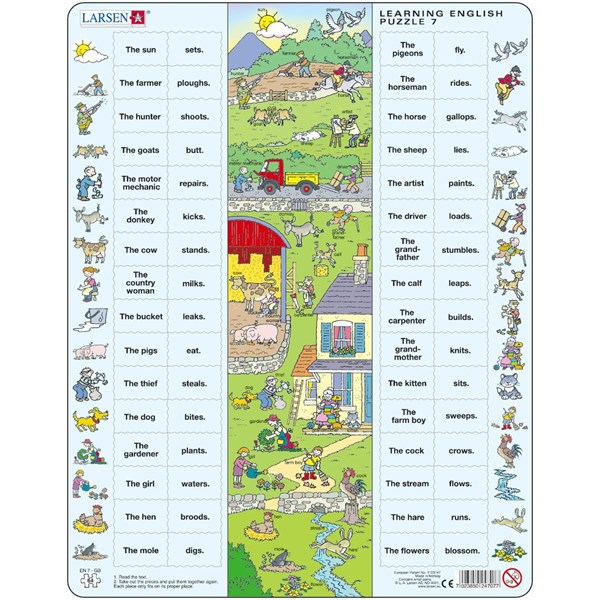 Larsen (EN7) - "Learning English 7: Auf dem Land" - 64 Teile Puzzle