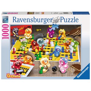 Ravensburger (19795) - "Spieleabend bei den Gelini" - 1000 Teile Puzzle