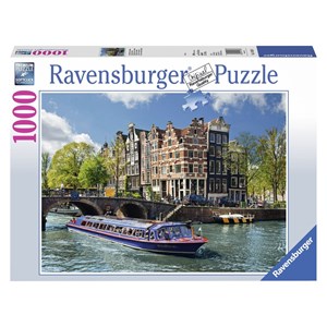 Ravensburger (19138) - "Grachtenfahrt in Amsterdam" - 1000 Teile Puzzle