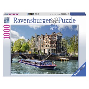 Ravensburger (19138) - "Grachtenfahrt in Amsterdam" - 1000 Teile Puzzle