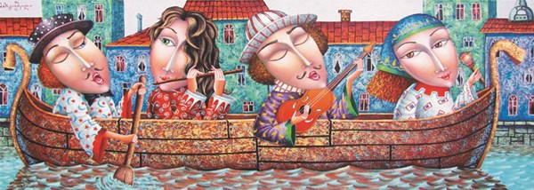 Gold Puzzle (61147) - "In Venedig" - 1000 Teile Puzzle