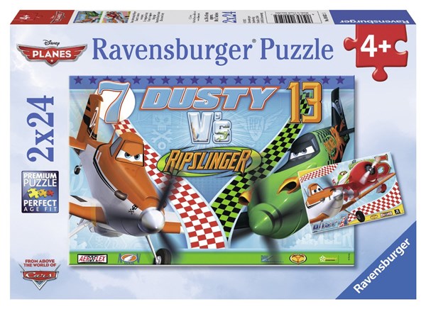 Ravensburger (09052) - "Dusty, der mutige Flieger" - 24 Teile Puzzle