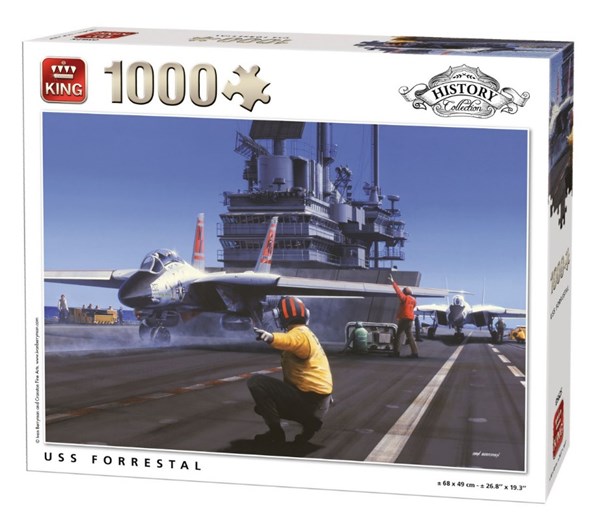 King International (05625) - "USS Forrestal" - 1000 Teile Puzzle