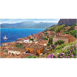 Castorland (C-400140) - "Idyllische Küstenstadt Monemvasia" - 4000 Teile Puzzle