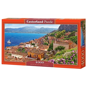 Castorland (C-400140) - "Idyllische Küstenstadt Monemvasia" - 4000 Teile Puzzle