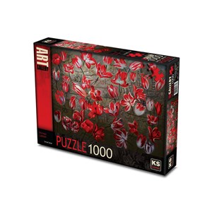 KS Games (11381) - "Red Tulips" - 1000 Teile Puzzle
