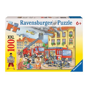 Ravensburger (10822) - "Unsere Feuerwehr" - 100 Teile Puzzle