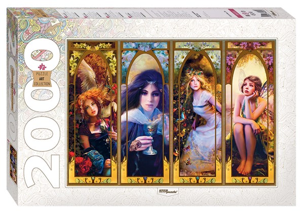 Step Puzzle (84030) - Bente Schlick: "Elfen Schönheiten" - 2000 Teile Puzzle