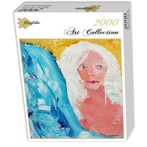 Grafika (02104) - "Mädchen mit weißem Haar" - 2000 Teile Puzzle