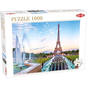 Tactic (53867) - "Blick auf den Eiffelturm" - 1000 Teile Puzzle