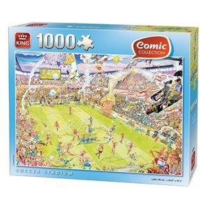 King International (05546) - "Fußballstadion" - 1000 Teile Puzzle