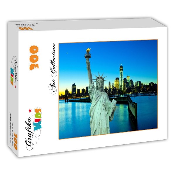 Grafika (00384) - "New York City at Night, USA" - 300 Teile Puzzle