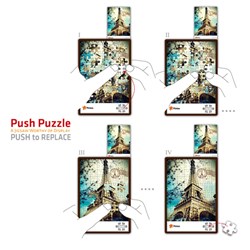 Pintoo (U1005) - "Eiffelturm und Triumphbogen" - 48 Teile Puzzle