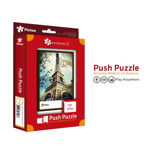 Pintoo (U1005) - "Eiffelturm und Triumphbogen" - 48 Teile Puzzle