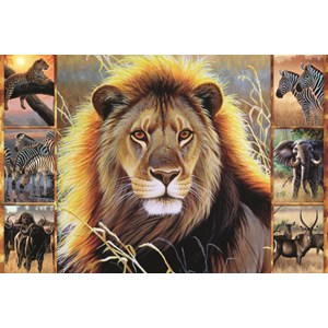 Jumbo (18356) - "Afrikanische Schönheit" - 1500 Teile Puzzle