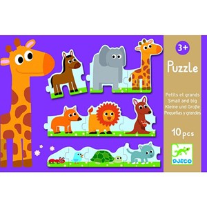 Djeco (08167) - "Little and Big" - 10 Teile Puzzle