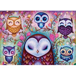 Heye (29768) - Jeremiah Ketner: "Süße Eulen" - 1000 Teile Puzzle
