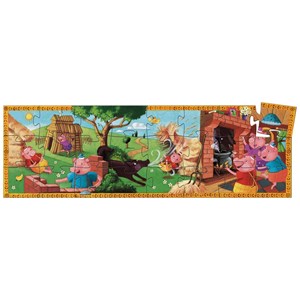 Djeco (07212) - "The Three Little Pigs" - 24 Teile Puzzle
