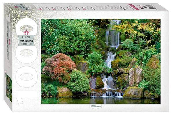 Step Puzzle (79115) - "Wasserfall im japanischen Garten" - 1000 Teile Puzzle