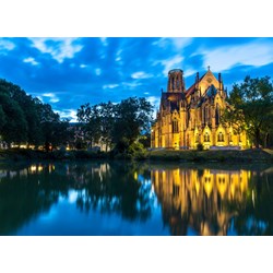 Grafika (02529) - "Deutschland Edition, Stuttgart, Johanneskirche am Feuersee" - 300 Teile Puzzle