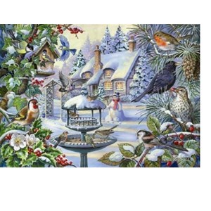 The House of Puzzles (2247) - "Winter Birds" - 500 Teile Puzzle