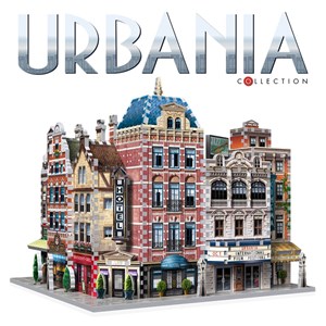 Wrebbit (Wrebbit-Set-Urbania) - "Urbania Collection, Café, Cinema, Hotel" - 880 Teile Puzzle