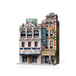Wrebbit (Wrebbit-Set-Urbania) - "Urbania Collection, Café, Cinema, Hotel" - 880 Teile Puzzle