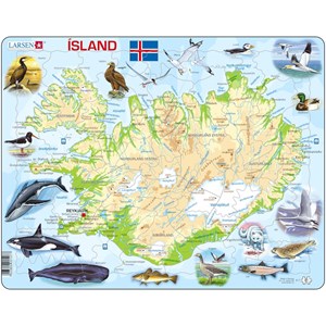 Larsen (K7) - "Island mit Tieren" - 81 Teile Puzzle