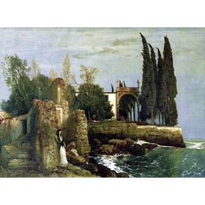 Ravensburger (14022) - Arnold Böcklin: "Villa am Meer" - 300 Teile Puzzle