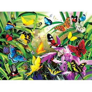 SunsOut (34867) - Lori Schory: "Tropische Schmetterlinge" - 1000 Teile Puzzle
