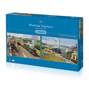 Gibsons (G5032) - "Nostalgische Dampflokomotiven" - 500 Teile Puzzle
