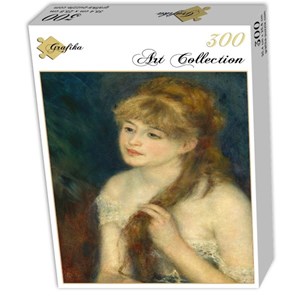 Grafika (01896) - Pierre-Auguste Renoir: "Young Woman Braiding Her Hair, 1876" - 300 Teile Puzzle