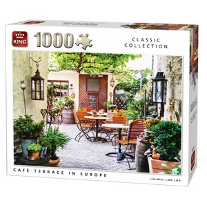 King International (05670) - "Café Terrace in Europe" - 1000 Teile Puzzle