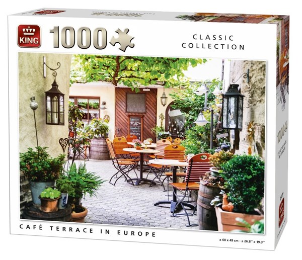King International (05670) - "Café Terrace in Europe" - 1000 Teile Puzzle