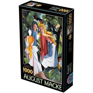 D-Toys (72863-1) - August Macke: "Vier Mädchen" - 1000 Teile Puzzle