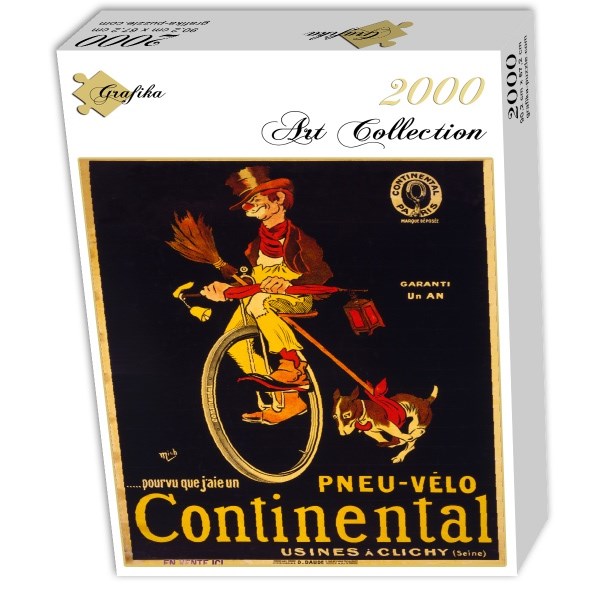 Grafika (00613) - "Poster for Continental tires, 1900" - 2000 Teile Puzzle
