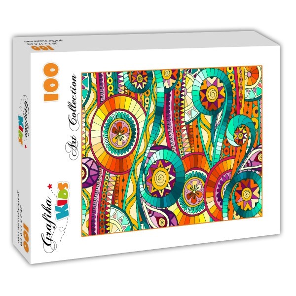 Grafika Kids (01077) - "Abstrakte Kunst" - 100 Teile Puzzle