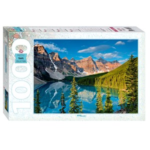 Step Puzzle (79099) - "Moränensee in Kanada" - 1000 Teile Puzzle
