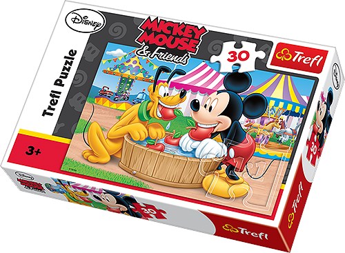 Trefl (18125) - "Mickey and his Friends, Funfair" - 30 Teile Puzzle