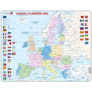 Larsen (K63-NL) - "Europa & Europese Unie - NL" - 70 Teile Puzzle