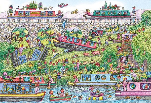 Gibsons (G3092) - "Eine knappe Flucht" - 500 Teile Puzzle