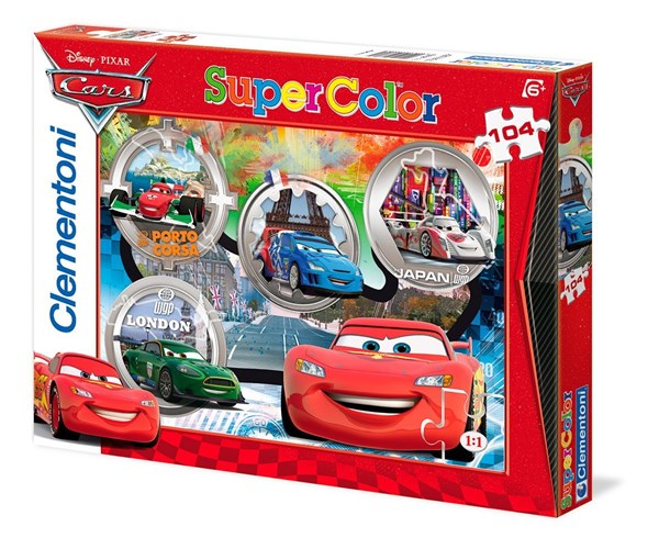 Clementoni (27857) - "Cars: Alle auf die Piste" - 104 Teile Puzzle