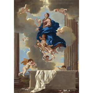 Grafika (01666) - Nicolas Poussin: "The Assumption of the Virgin, 1630/1632" - 1000 Teile Puzzle