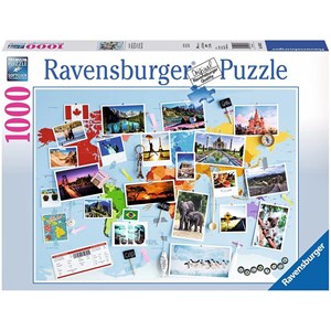 Ravensburger (19643) - "Reise um die Welt" - 1000 Teile Puzzle