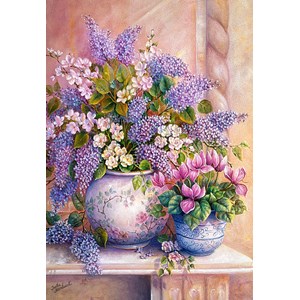 Castorland (C-151653) - "Lila Blumen in einer Vase" - 1500 Teile Puzzle