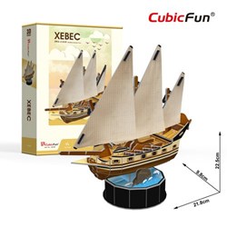 Cubic Fun (T4034h) - "Xebec" - 53 Teile Puzzle