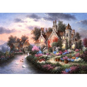 Grafika (T-00507) - Dennis Lewan: "Mill Creek Manor" - 1500 Teile Puzzle