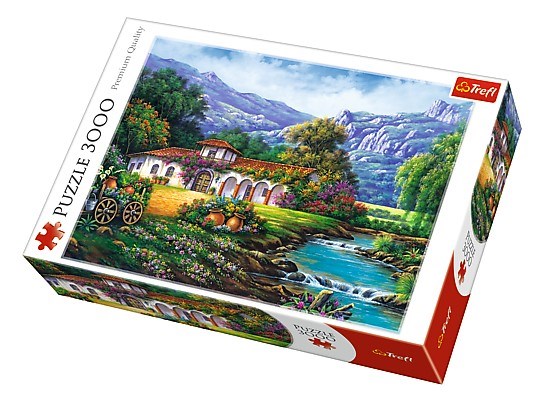 Trefl (33051) - "Die Hazienda am Bach" - 3000 Teile Puzzle